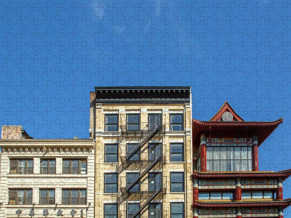 Canal Street Jigsaw Puzzle featuring the photograph Urban Contrast by Cate Franklyn