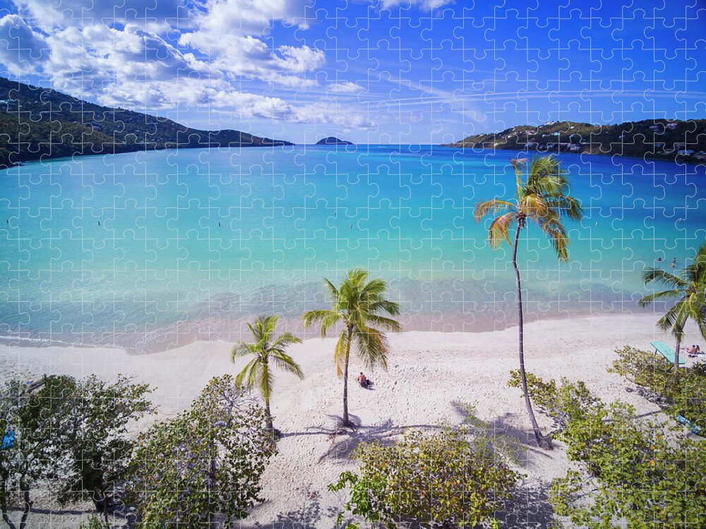 Estock Jigsaw Puzzle featuring the digital art Us Virgin Islands, Saint Thomas, Magens Bay by Werner J Bertsch