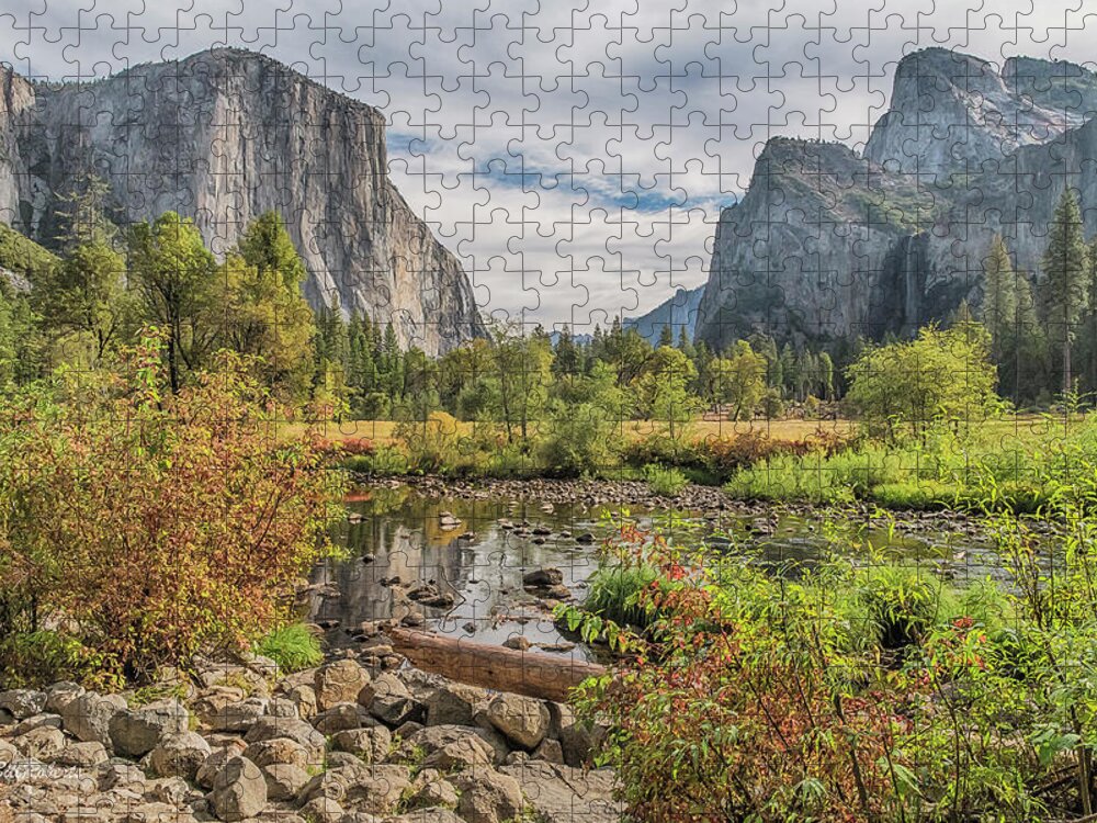 Bridalveil Buttres Jigsaw Puzzle featuring the photograph Valley View In Autumn by Bill Roberts