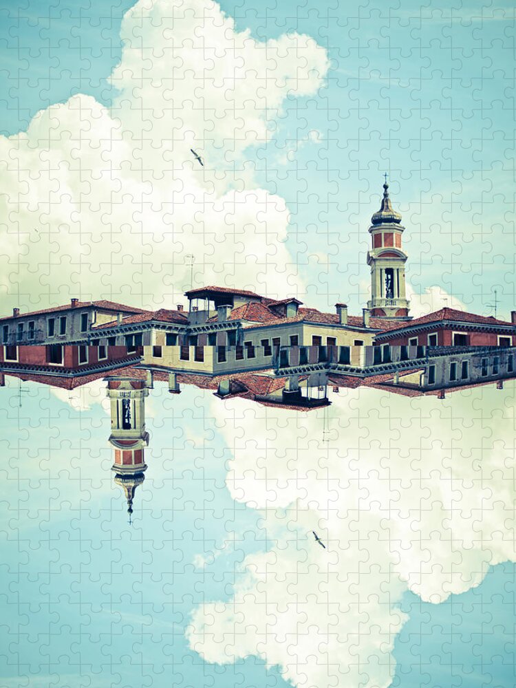 One Animal Jigsaw Puzzle featuring the photograph Venice Mirrored by Luke Chan