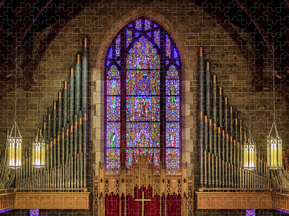 Church Jigsaw Puzzle featuring the photograph Vermont St UMC by Allin Sorenson