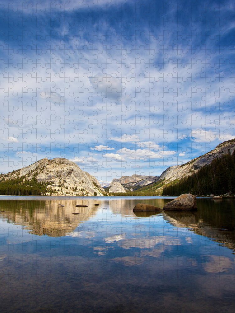 Lake Tenaya Jigsaw Puzzle featuring the photograph Vertical Version Of Lake Tenaya by Mimi Ditchie Photography
