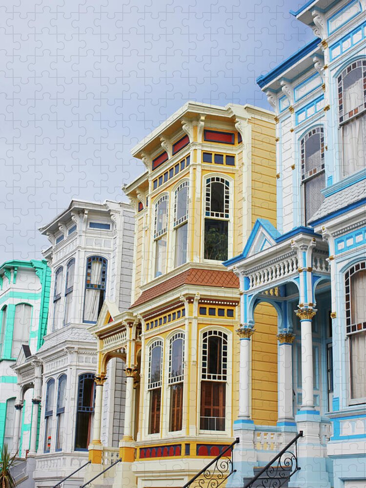 Steps Jigsaw Puzzle featuring the photograph Victorian Home San Francisco by Nash Photos