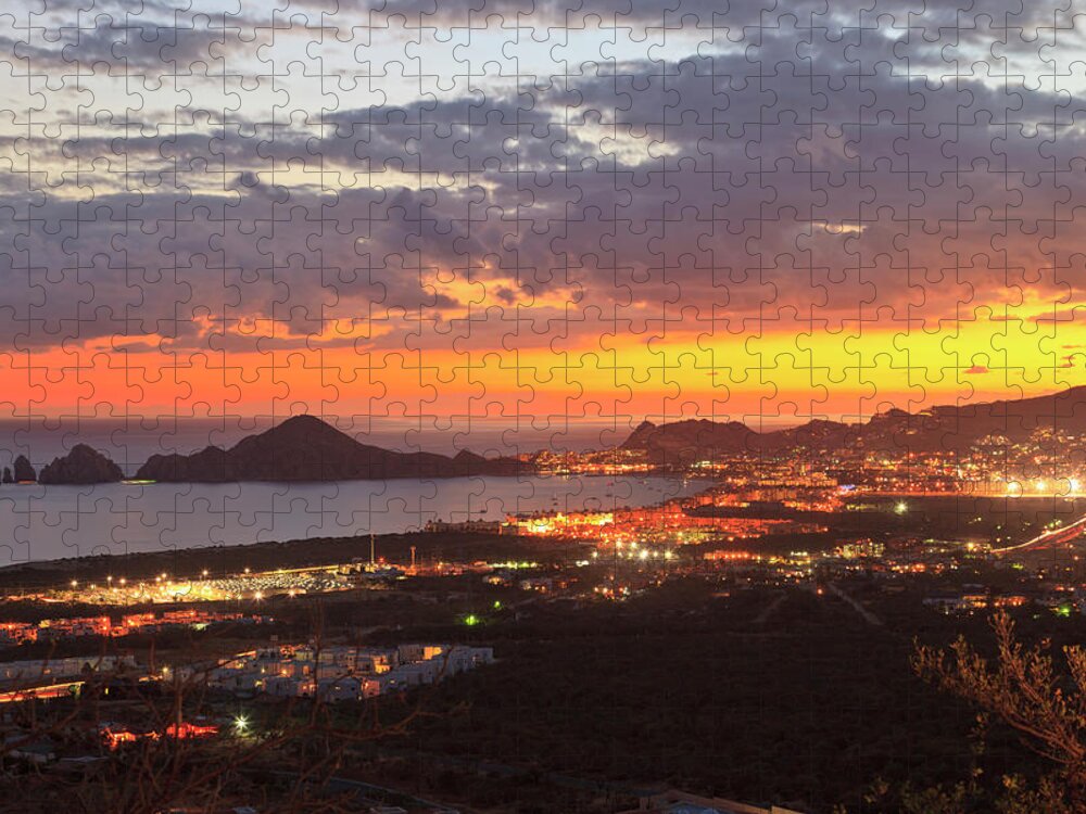 Scenics Jigsaw Puzzle featuring the photograph View Of Cabo San Lucas And Tip Of Baja by Stuart Westmorland / Design Pics