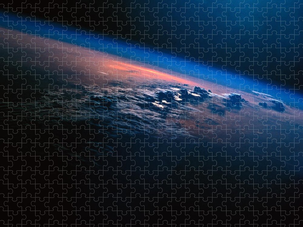 Fragility Jigsaw Puzzle featuring the photograph View Of Earth From Outer Space by Stockbyte