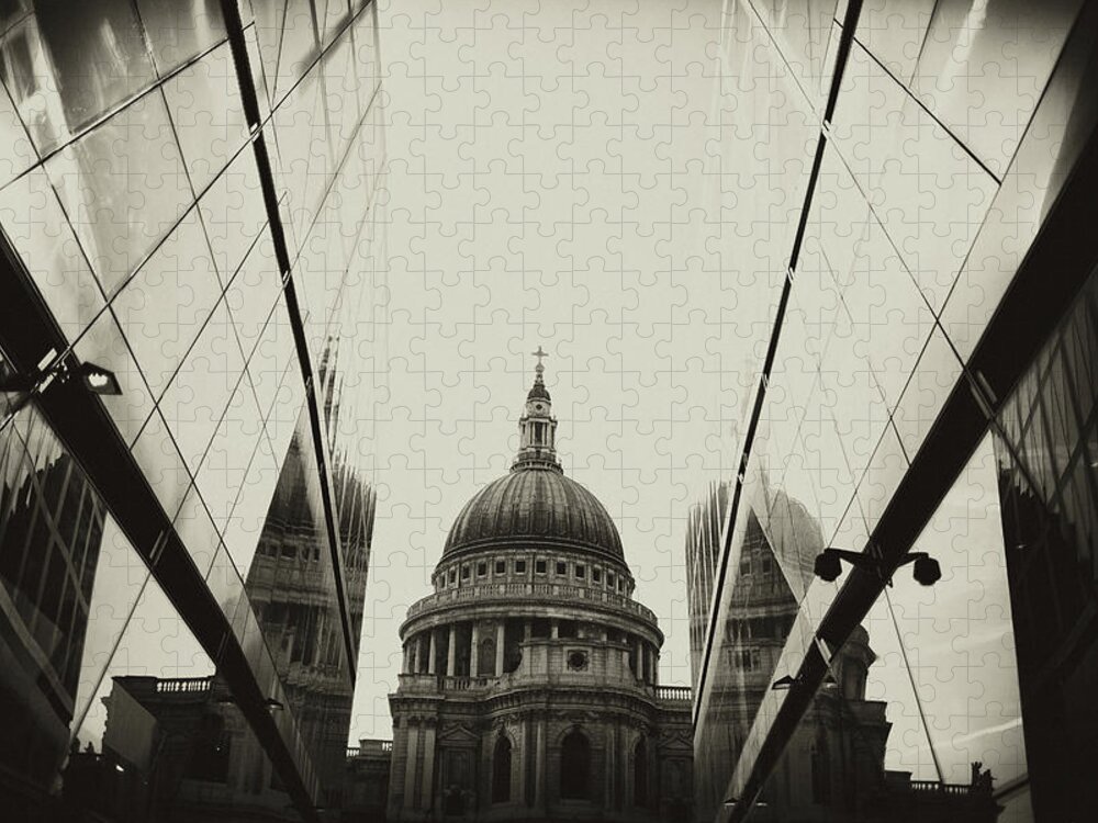Sparse Jigsaw Puzzle featuring the photograph View On St.paul Cathedral, London by Anouchka