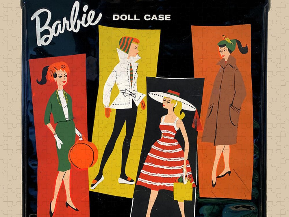 Vintage Barbie Doll Case Jigsaw Puzzle by - Pixels