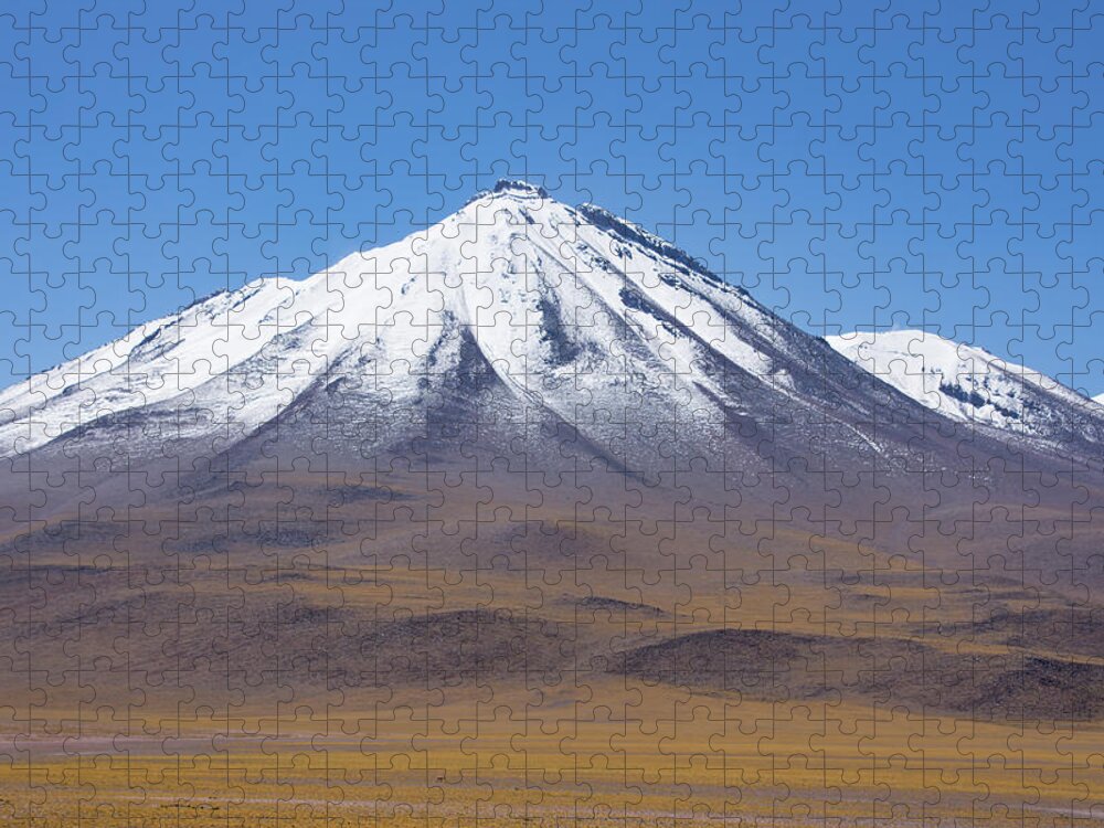 Chile Jigsaw Puzzle featuring the photograph Volcano on the Altiplano by Mark Hunter