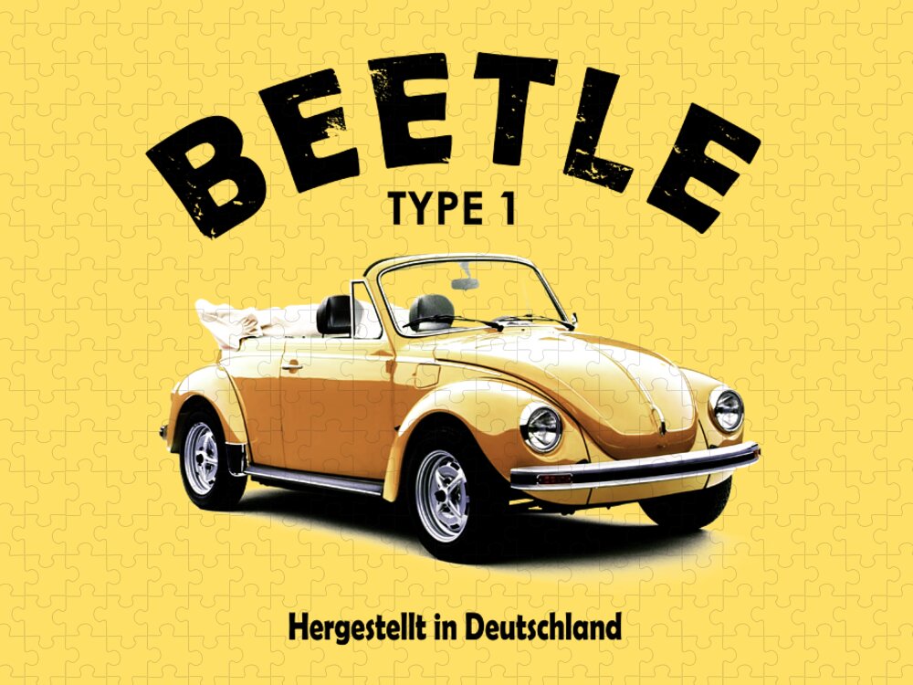 Vw Beetle Jigsaw Puzzle featuring the photograph The Beetle 1972 by Mark Rogan