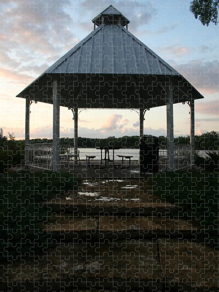 Wabasha Pavilion Jigsaw Puzzle featuring the photograph Wabasha Pavilion by Dylan Punke