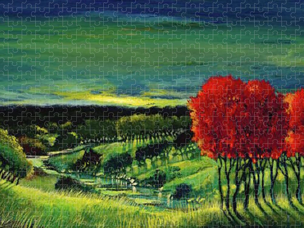 Ford Smith Jigsaw Puzzle featuring the painting Wanderlust by Ford Smith
