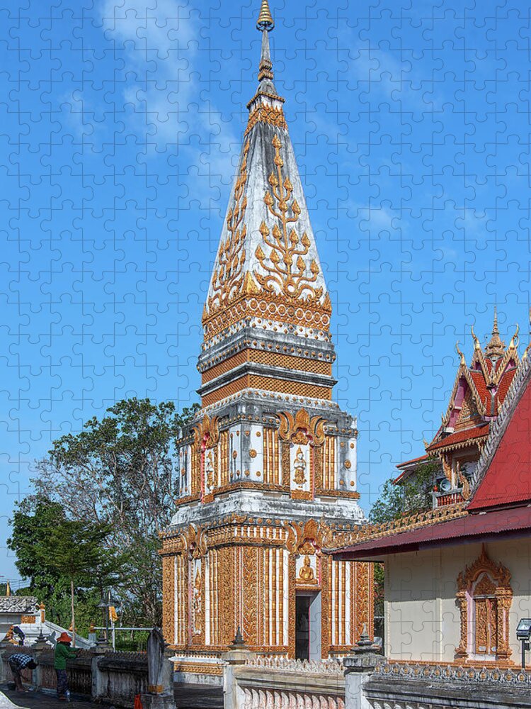 Scenic Jigsaw Puzzle featuring the photograph Wat Pak Nam Bung Sapang Phra Chedi DTHU0864 by Gerry Gantt