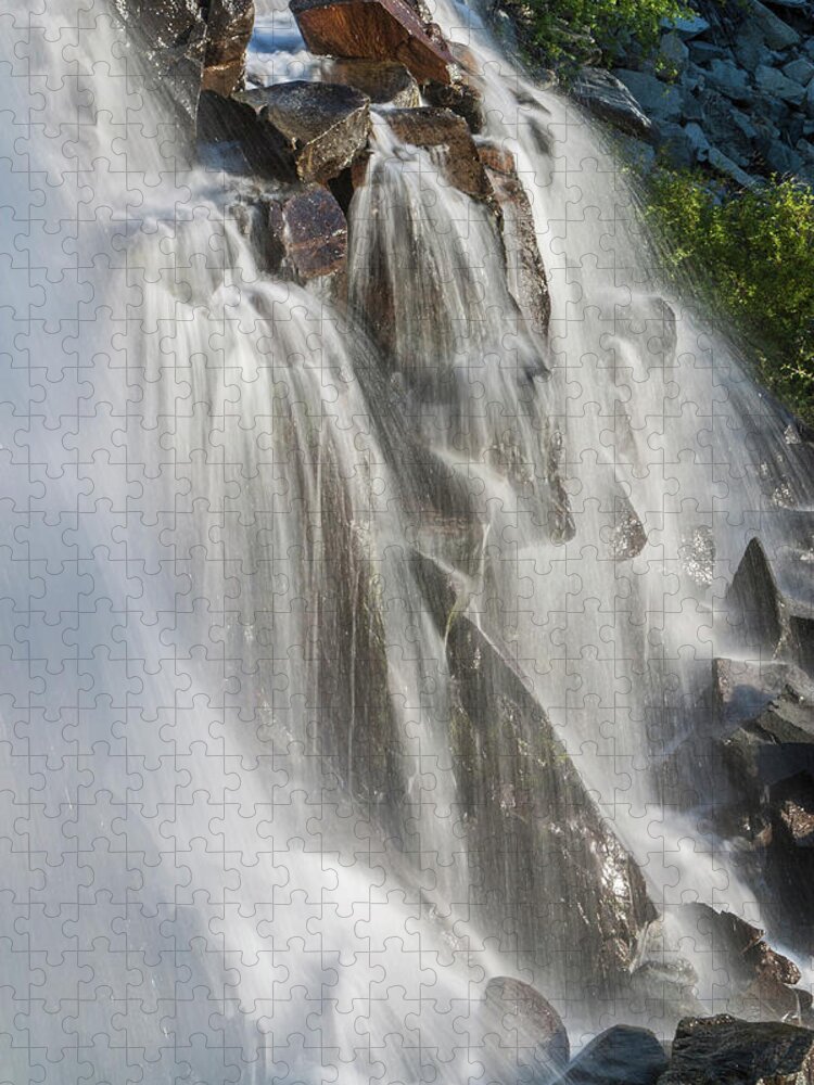 Scenics Jigsaw Puzzle featuring the photograph Waterfalls, Lake Tahoe, Usa by Stuart Dee