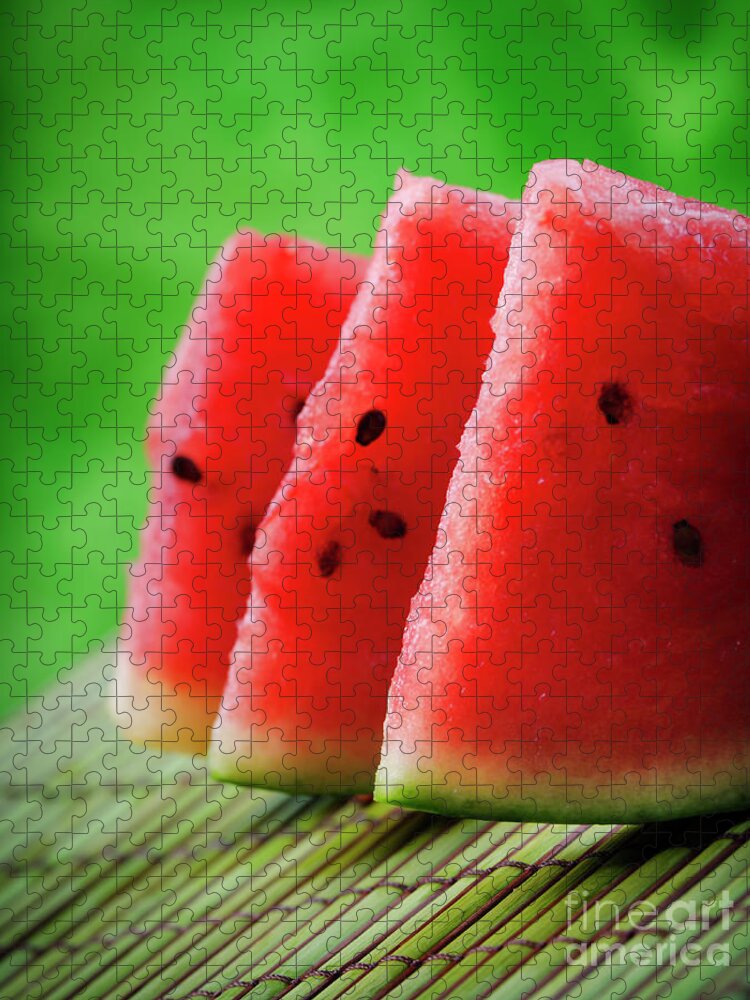 Watermelon Jigsaw Puzzle featuring the photograph Watermelon by Jelena Jovanovic