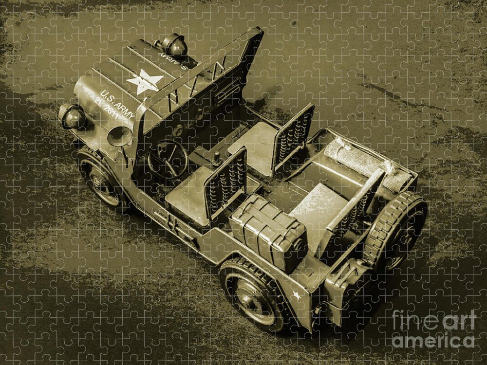 Vintage Jigsaw Puzzle featuring the photograph Weathered defender by Jorgo Photography
