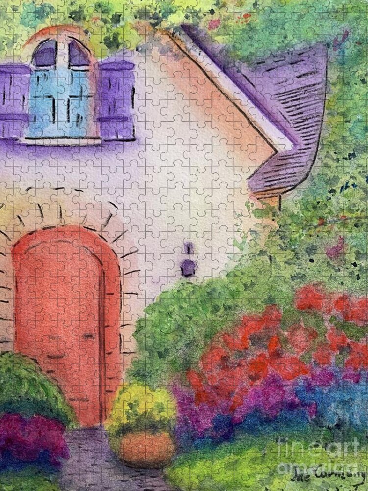 House Jigsaw Puzzle featuring the painting Welcome by Sue Carmony