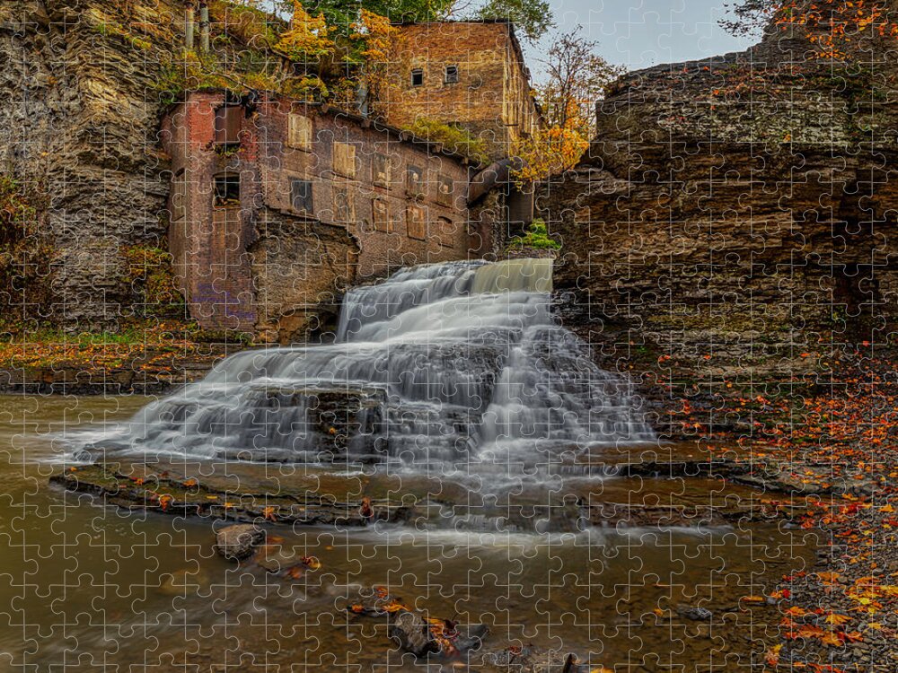 Waterfalls Jigsaw Puzzle featuring the photograph Wells Falls by Rod Best