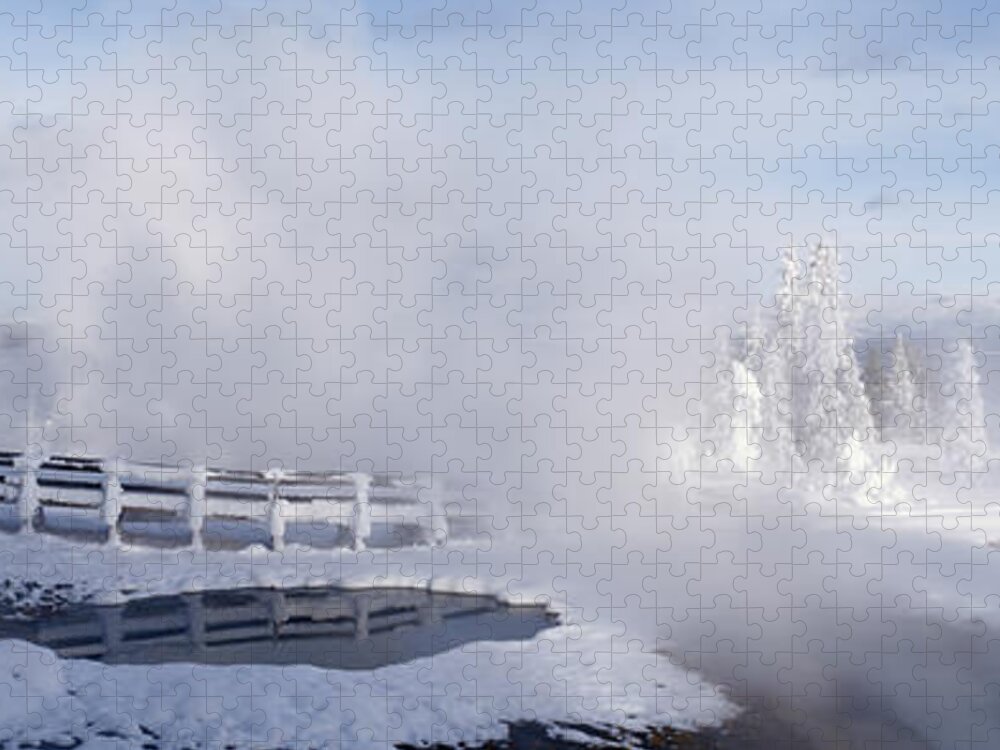 West Thumb Geyser Basin Jigsaw Puzzle featuring the photograph West Thumb Geyser Basin, Yellowstone by Jeremy Woodhouse