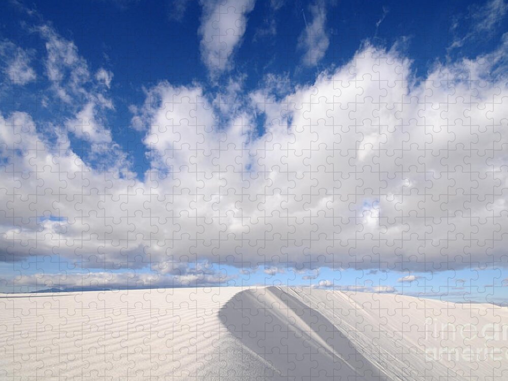 Usa Jigsaw Puzzle featuring the photograph White Sands National Monument In New by Kojihirano