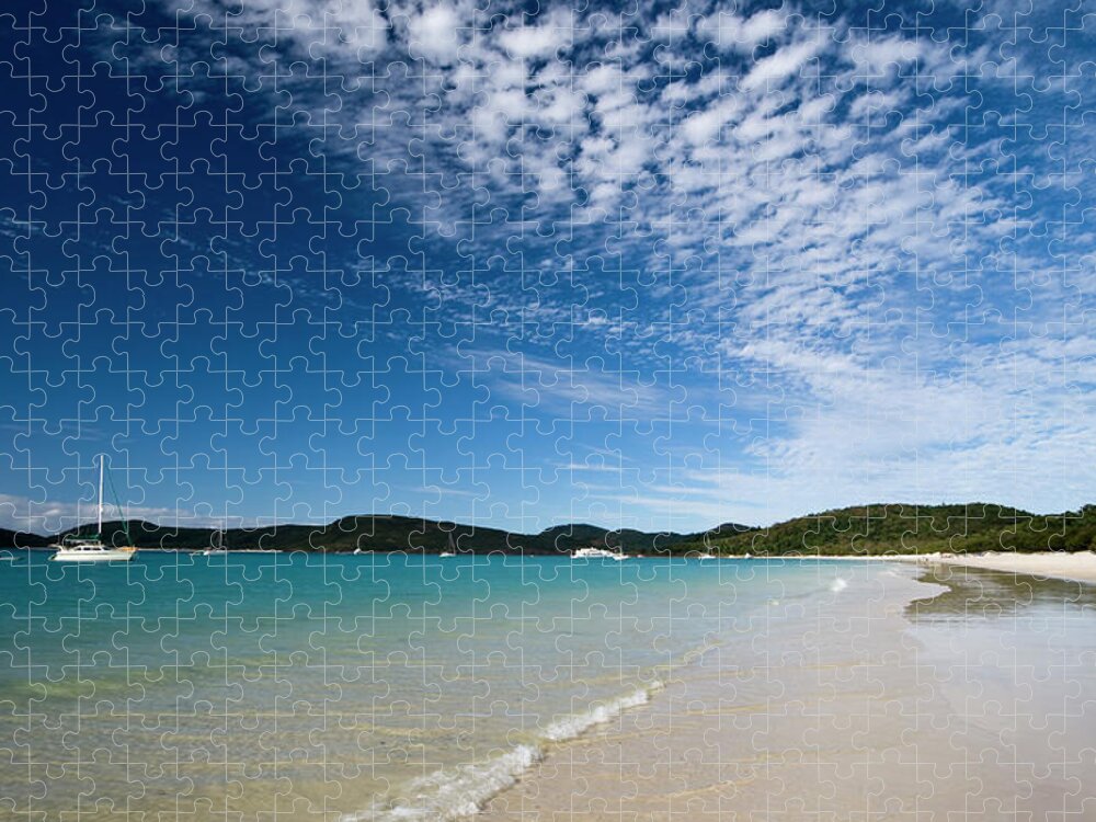 Great Barrier Reef Jigsaw Puzzle featuring the photograph Whitehaven Beach by Samvaltenbergs