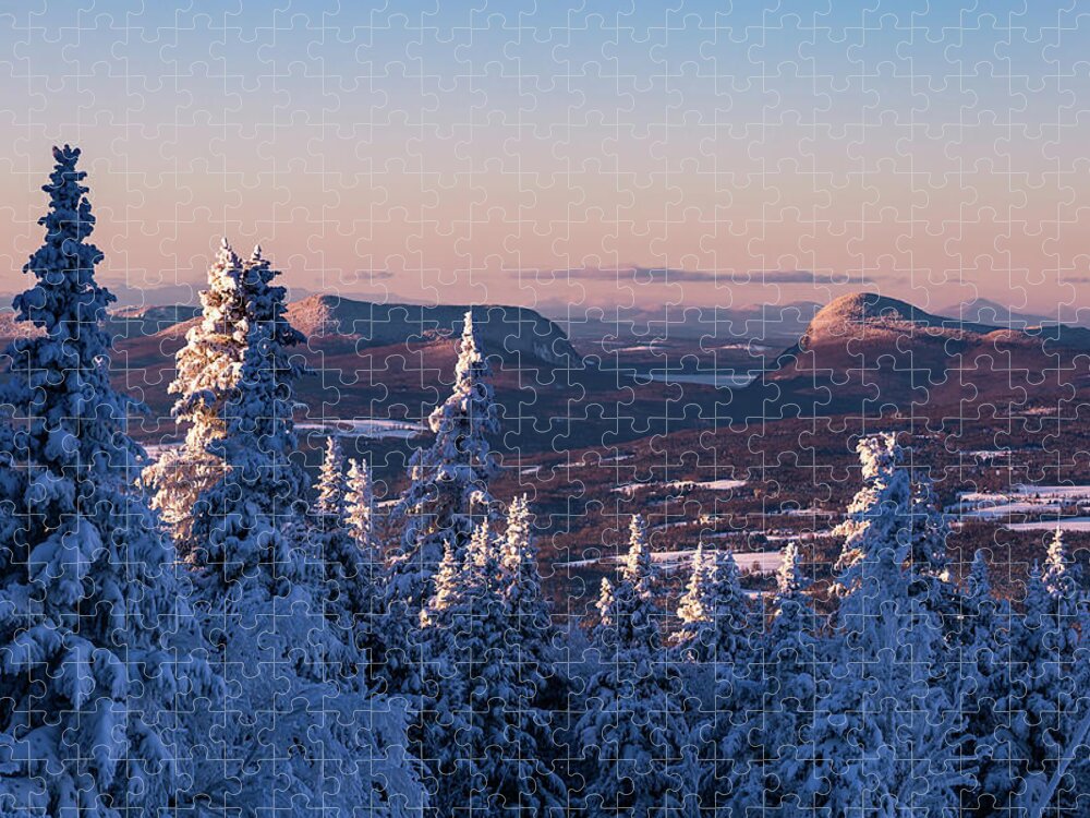 Willoughby Jigsaw Puzzle featuring the photograph Willoughby Gap Winter by Tim Kirchoff