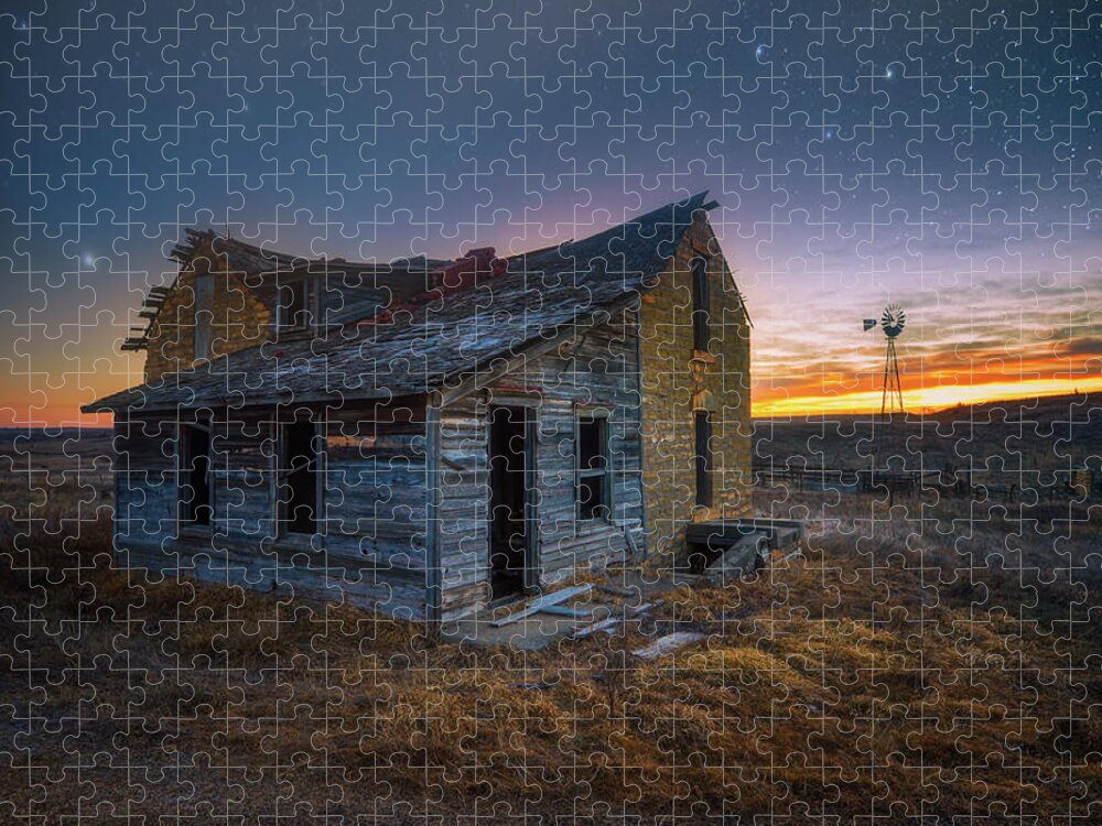 Abandoned Jigsaw Puzzle featuring the photograph Wilson Homestead by Darren White