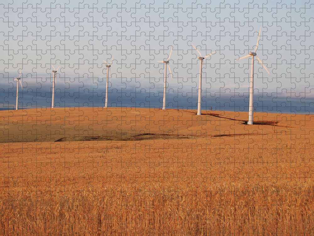 Environmental Conservation Jigsaw Puzzle featuring the photograph Wind Power by Image By Brent R. Carreau