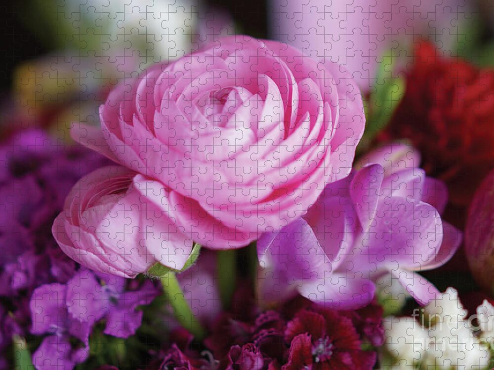 Flowers Jigsaw Puzzle featuring the photograph With All My Love by Christine Chin-Fook