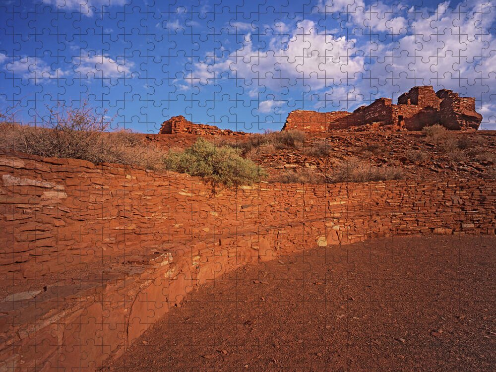 Tom Daniel Jigsaw Puzzle featuring the photograph Wupatki Ball Court by Tom Daniel