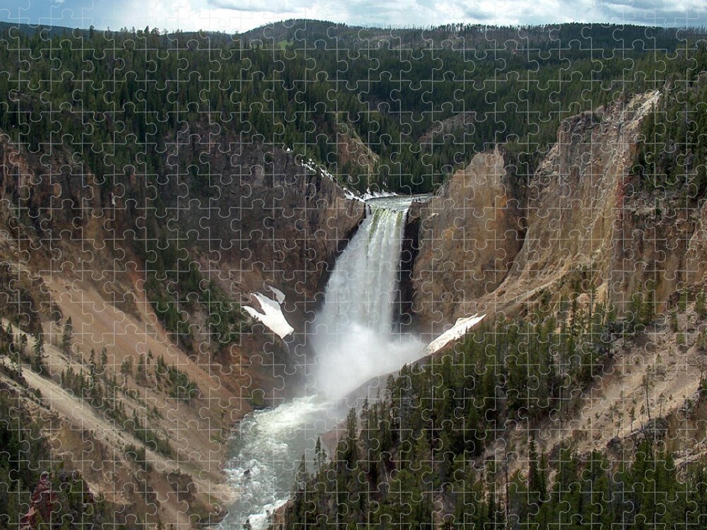 Scenics Jigsaw Puzzle featuring the photograph Yellowstone National Park by Marisa López Estivill