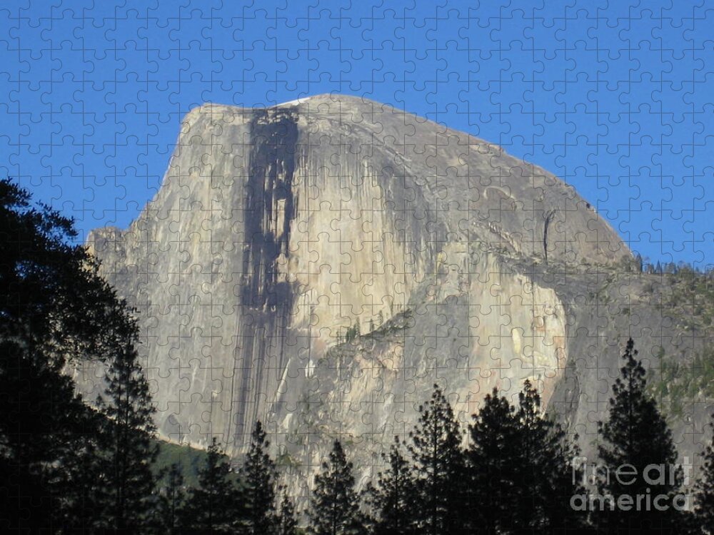 Yosemite Jigsaw Puzzle featuring the photograph Yosemite National Park Half Dome Rock by John Shiron
