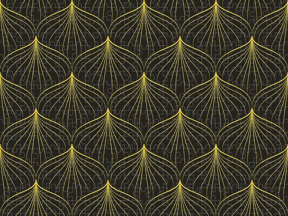 Abstract geometric Art Deco pattern. Seamless background. Vintage