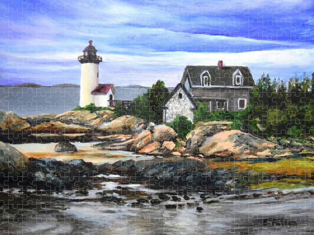 Annisquam Jigsaw Puzzle featuring the painting Annisquam #1 by Eileen Patten Oliver