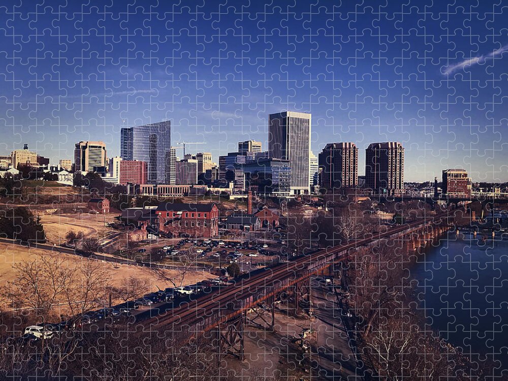  Jigsaw Puzzle featuring the photograph City of Richmond #1 by Stephen Dorton