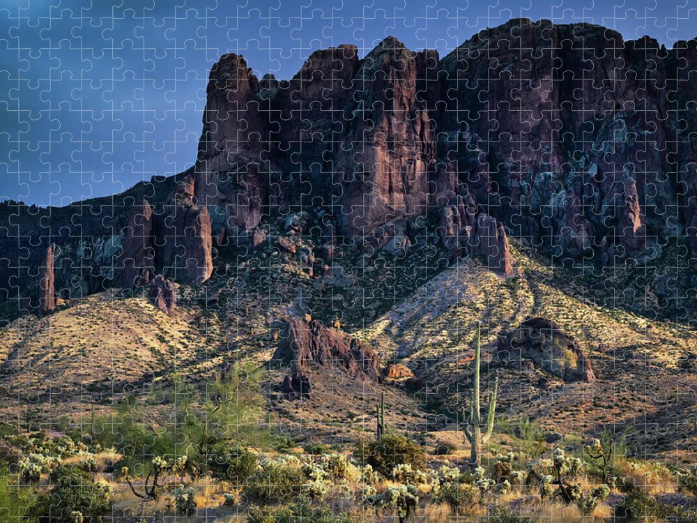 Arizona Jigsaw Puzzle featuring the photograph Evening Light #1 by Saija Lehtonen