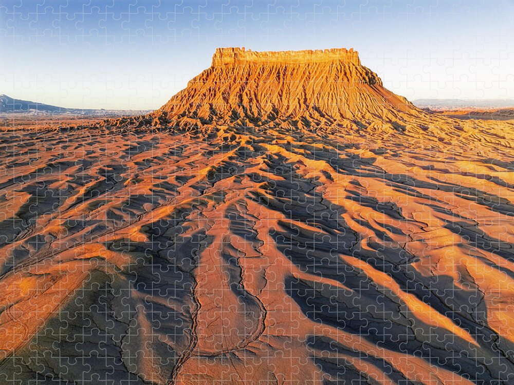 Factory Butte Jigsaw Puzzle featuring the photograph Factory Butte Utah #1 by Susan Candelario