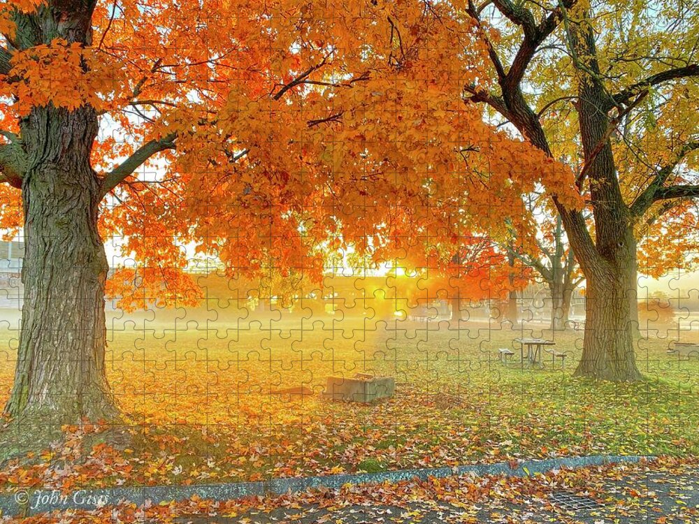  Jigsaw Puzzle featuring the photograph Fall #1 by John Gisis
