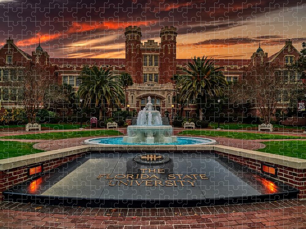 Florida State University Jigsaw Puzzle featuring the photograph Florida State University #1 by Mountain Dreams