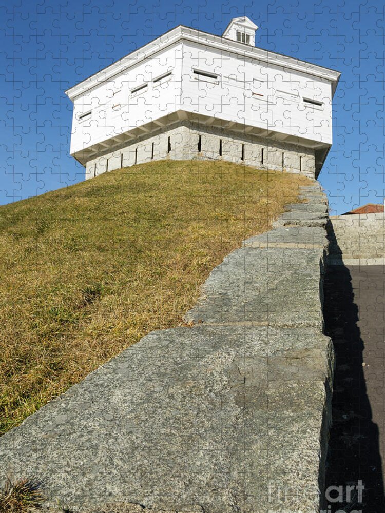 19th Century Fort Jigsaw Puzzle featuring the photograph Fort McClary - Kittery Maine USA #1 by Erin Paul Donovan