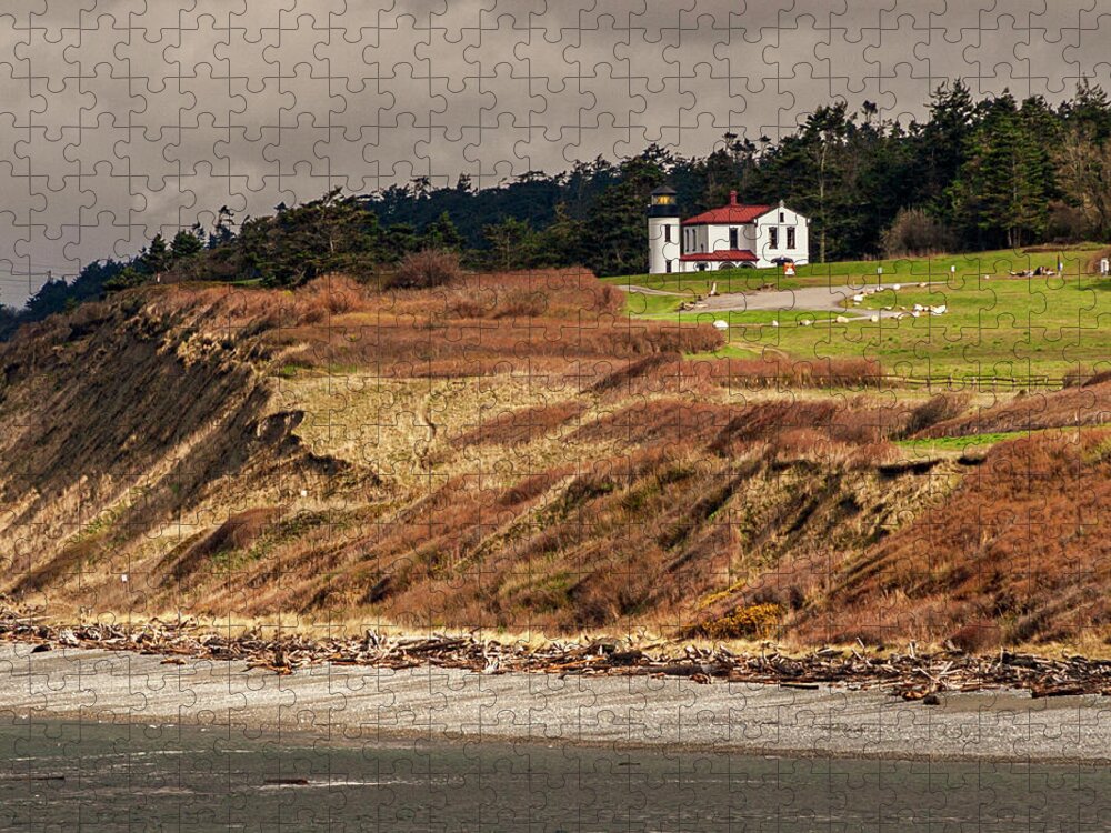 Lighthouse Jigsaw Puzzle featuring the photograph Ft. Casey Lighthouse #1 by Tony Locke