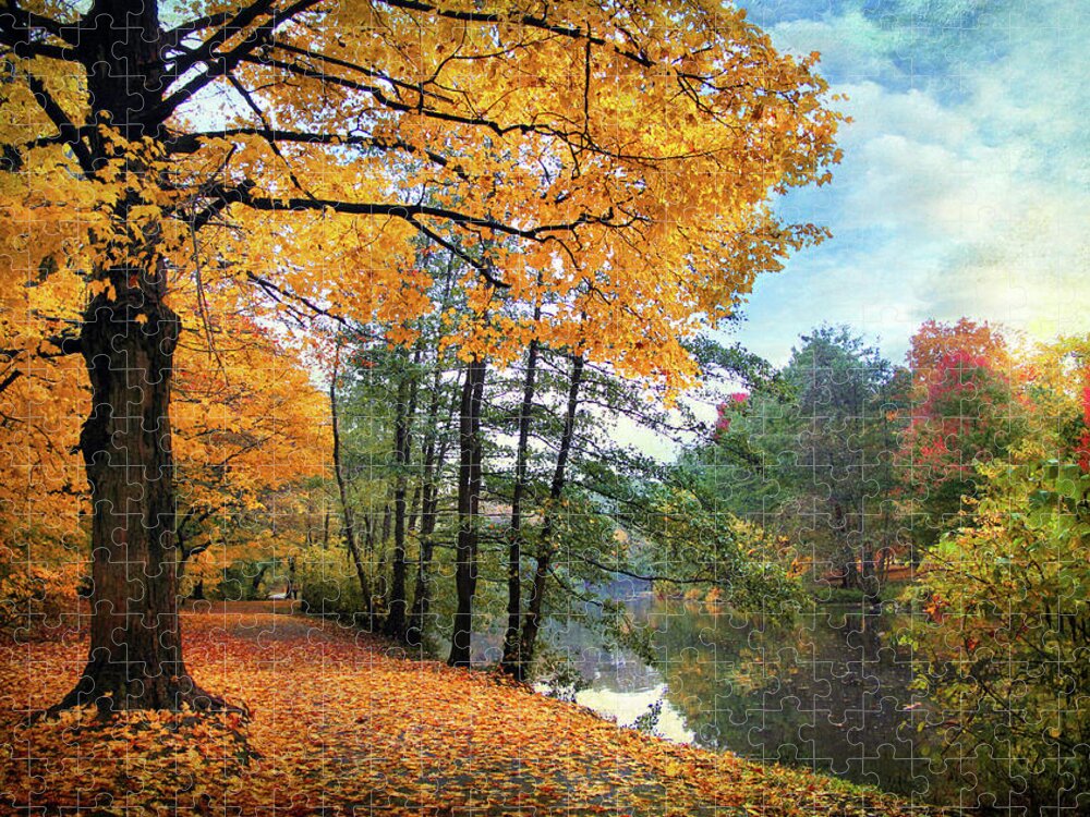 Nature Jigsaw Puzzle featuring the photograph Golden Carpet by Jessica Jenney