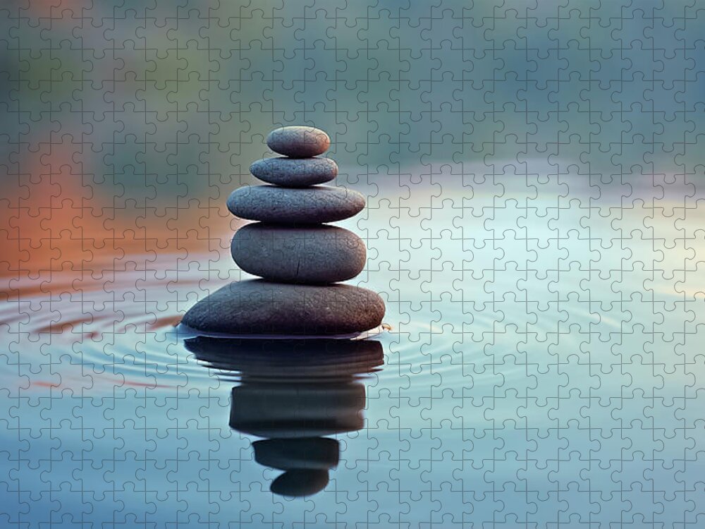 Zen stones in water Jigsaw Puzzle