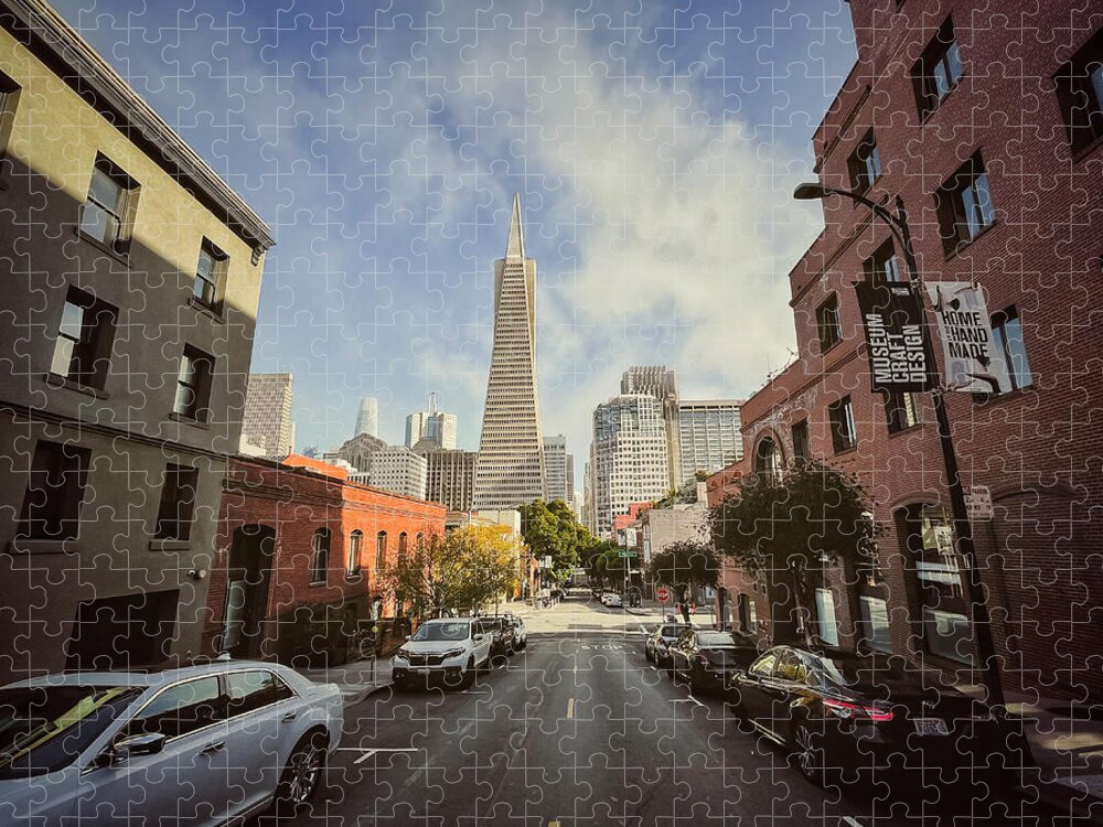 San Francisco Jigsaw Puzzle featuring the photograph SF City Icon IP by Jonathan Nguyen