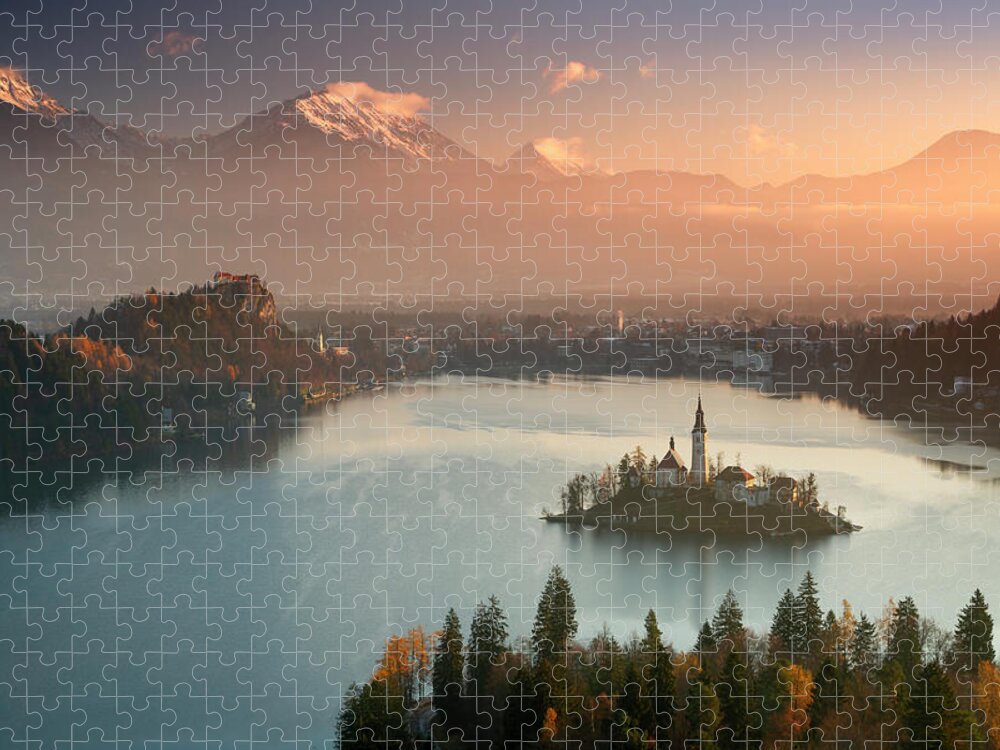 Europe Jigsaw Puzzle featuring the photograph Lake Bled #1 by Piotr Skrzypiec
