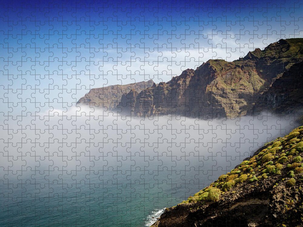 Fog Jigsaw Puzzle featuring the photograph Los Gigantes by Gavin Lewis