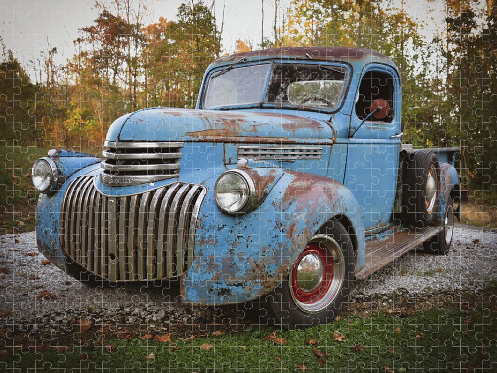 Old Chevy Jigsaw Puzzle featuring the photograph Old Chevy #1 by Michelle Wittensoldner