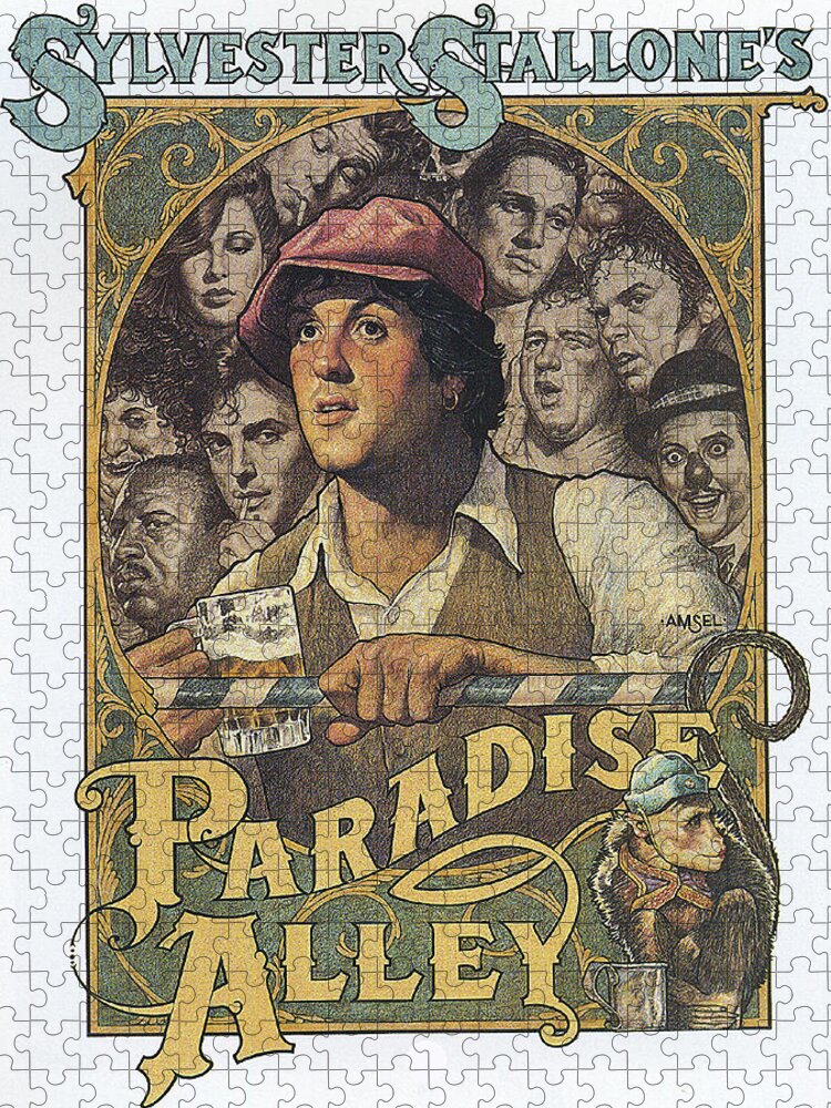 Synopsis Jigsaw Puzzle featuring the mixed media ''Paradise Alley'', 1978 - art by Richard Amsel by Movie World Posters