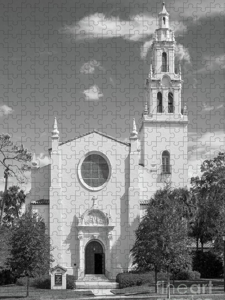 Rollins College Jigsaw Puzzle featuring the photograph Rollins College Knowles Memorial Chapel by University Icons