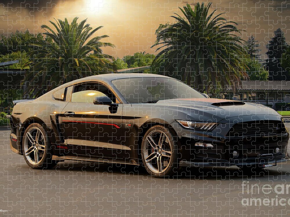 2017 Roush Mustang Jigsaw Puzzle featuring the photograph Roush Mustang 'Stage 2' #1 by Dave Koontz