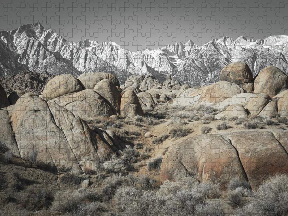 Alabama Hills Jigsaw Puzzle featuring the photograph Silver Sierra Views 1 #1 by Ryan Weddle
